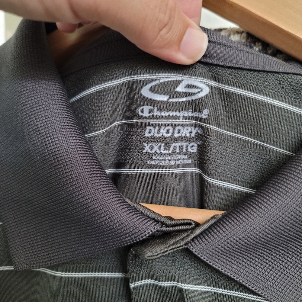 Champion Polo Golf Shirt XXL Gray - Picture 4 of 6